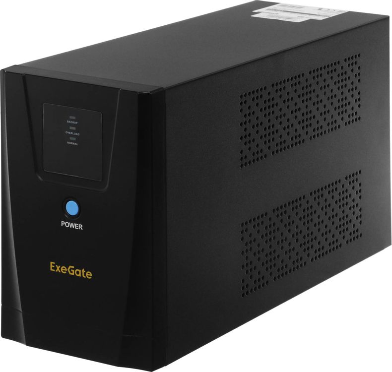 Источник бесперебойного питания ExeGate SpecialPro UNB-1200.LED.AVR.2SH.3C13.USB / 1200 ВА / 750 Вт / 2 x CEE 7 (евророзетка), 3 x IEC 320 C13