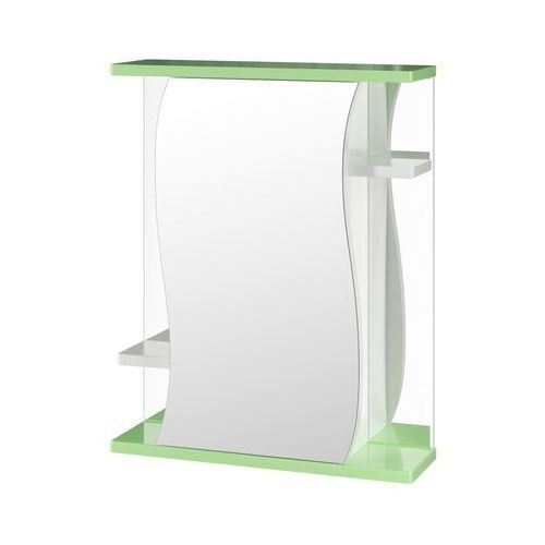 Шкаф MIXLINE Лима 65 левый с подсветкой, с зеркалом, подвесной, 650х700х151 мм, белый [533268] MIXLINE