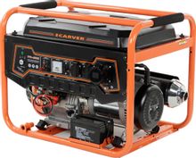 Изображение товара Бензиновый генератор CARVER PPG- 6500E, 5.5кВт, электростарт с АКБ, 220/12 В