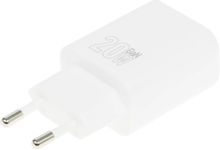 Изображение товара Сетевое зарядное устройство Hoco N61 Gentle,  USB-A,  USB-C, 20Вт, 3A, белый [44242]