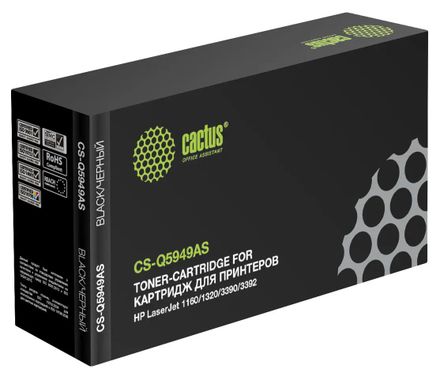 Картридж Cactus CS-Q5949AS, Q5949A, черный / CS-Q5949AS