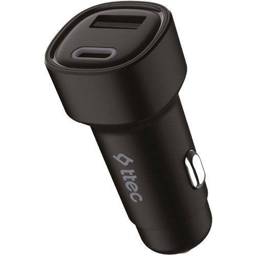 Автомобильное зарядное устройство TTEC 2CKS35S, USB-A, USB-C, 15.5Вт, 3.1A, черный