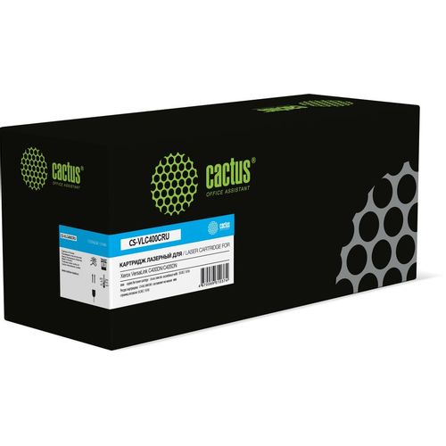 Картридж Cactus CS-VLC400CRU, 106R03534, голубой / CS-VLC400CRU