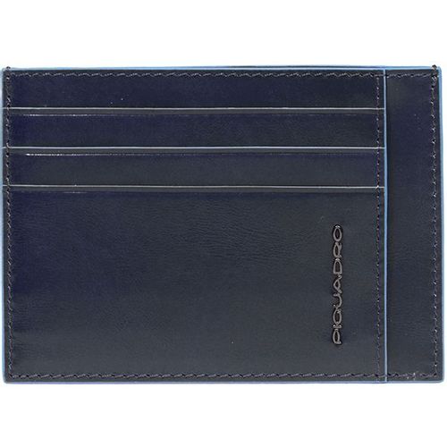 Чехол для кредитных карт Piquadro Blue Square PP2762B2R/BLU2, кожа натуральная, синий