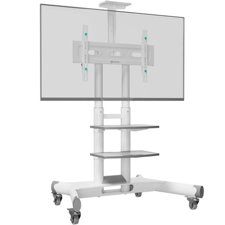 Стойка для телевизора ONKRON TS1552, 40-70", напольный, мобильный, белый