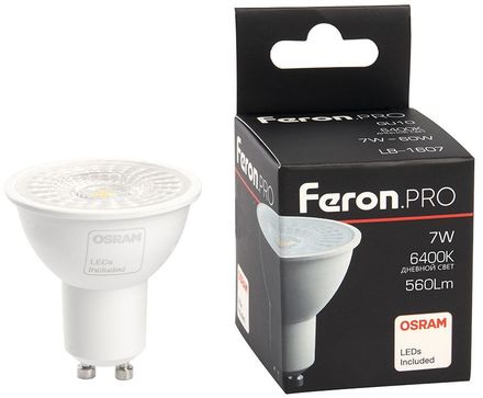 LED FERON GU10,  7Вт, 38184