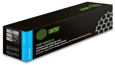 Картридж Cactus CSP-W2031A, 415A, голубой / CSP-W2031A