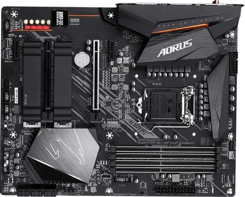 Материнская плата Gigabyte Z490 AORUS ELITE AC, LGA 1200, Intel