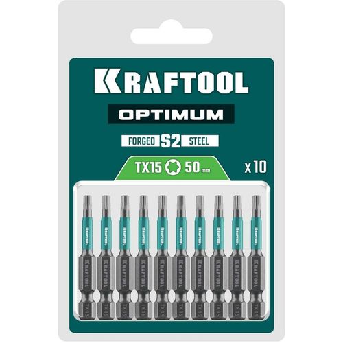 Набор бит Kraftool 26126-15-50-10, 10шт