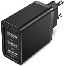 Изображение товара Сетевое зарядное устройство VENTION FEAB0-EU 20Вт 3xUSB-A черный