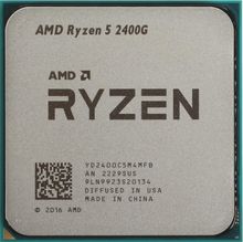 Изображение товара Процессор AMD Ryzen 5 2400G, AM4, встроенная графика Radeon Vega 11, 4 ядра