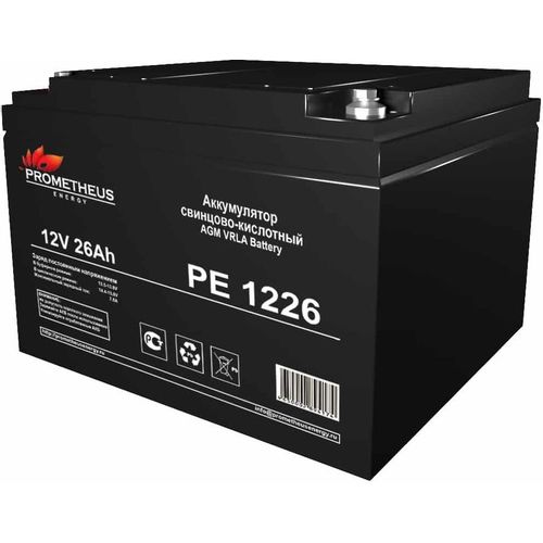 Аккумуляторная батарея PROMETHEUS ENERGY PE 1226 для ИБП, 12В, 26Ач