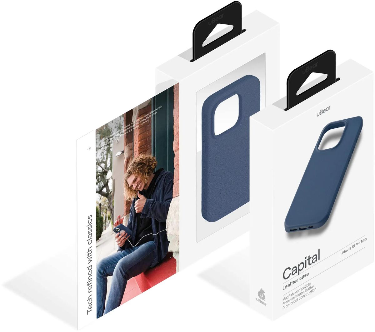 Чехол (клип-кейс) UBEAR Capital Case, для Apple iPhone 15 Pro Max,  противоударный, синий [cs308db67pcp-i23m] – купить в Ситилинк | 1980715