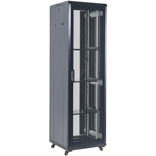 Шкаф коммутационный REXANT 04-1866-232 напольный, перфорированная передняя дверь, 18U, 600x988x600 мм
