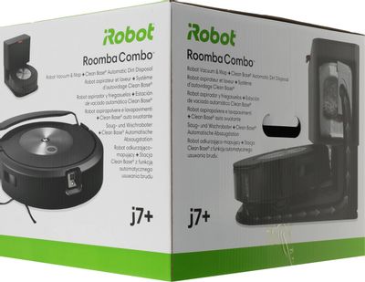 Робот-пылесос iRobot Roomba Combo J7+, 55Вт, черный графит/черный