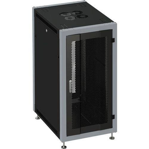 Шкаф коммутационный SYSMATRIX SL 6622.933 напольный, перфорированная передняя дверь, 22U, 600x1100x600 мм
