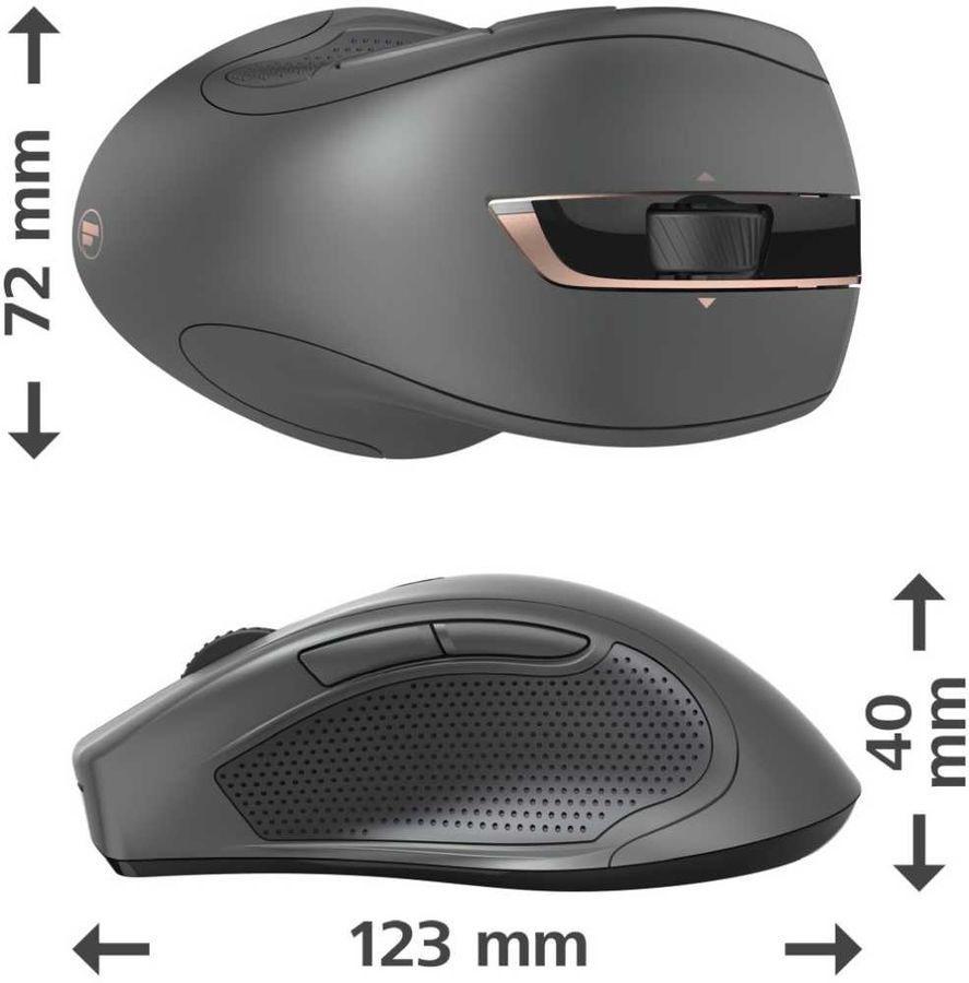 Мышь HAMA MW-900, лазерная, беспроводная, USB, черный [00182672](плохая ...
