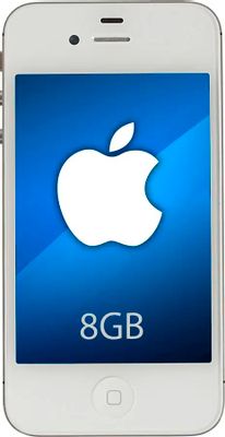 Смартфон Apple iPhone 4 8Gb,  MD198,  белый(Б/У)