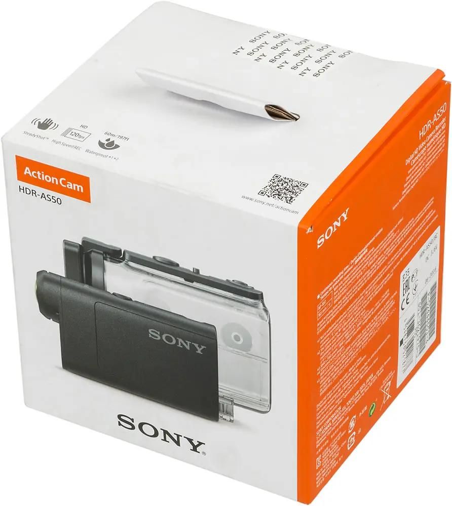 Характеристики Экшн-камера Sony HDR-AS50 1080p, WiFi, черный [hdras50b.e35]  (366584) смотреть в СИТИЛИНК