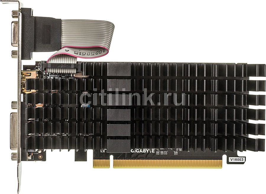 Характеристики Видеокарта GIGABYTE NVIDIA GeForce GT 710 GV-N710SL-1GL ...