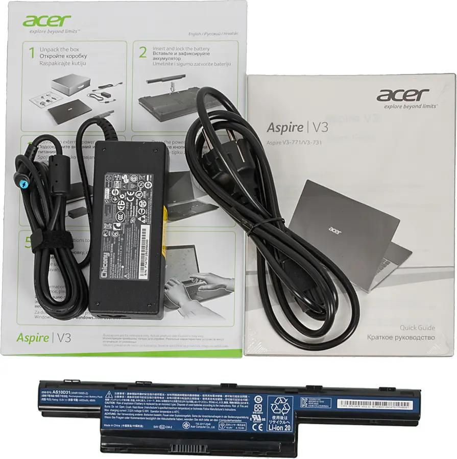 Ноутбук Acer Aspire V3-771G-53236G75Maii NX.M7RER.003, 17.3