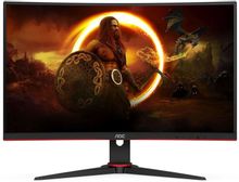 Изображение товара 27" Монитор AOC Gaming CQ27G2SE/BK,  2560x1440,  VA,  165Гц,  2хHDMI,  1хDP,  изогнутый, черный/красный