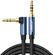 Изображение товара Кабель аудио UGREEN AV112,  Jack 3.5 (m) -  Jack 3.5 (m)  (Г-образный),  1.5м, синий [60180]