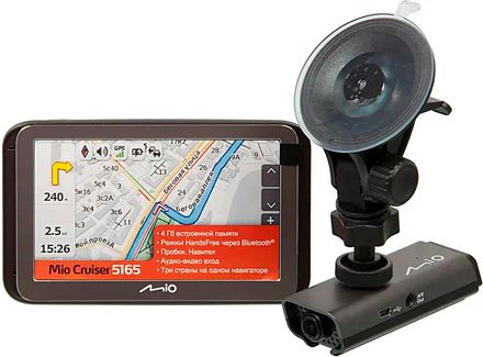 Навигатор Mio Mio Cruiser 5165 + видеорегистратор Mio MiVue 138