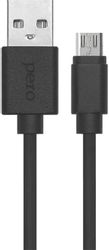 Изображение товара Кабель Перо DC-03 micro USB to USB 0.2м 2A черный для смартфонов и планшетов