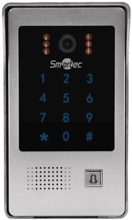 Видеопанель SMARTEC ST-DS406C-SL, цветная, накладная, серебристый