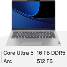 Изображение товара Ноутбук Lenovo IdeaPad Slim 5 14IMH9 2024 с IPS экраном и Intel Core Ultra 5