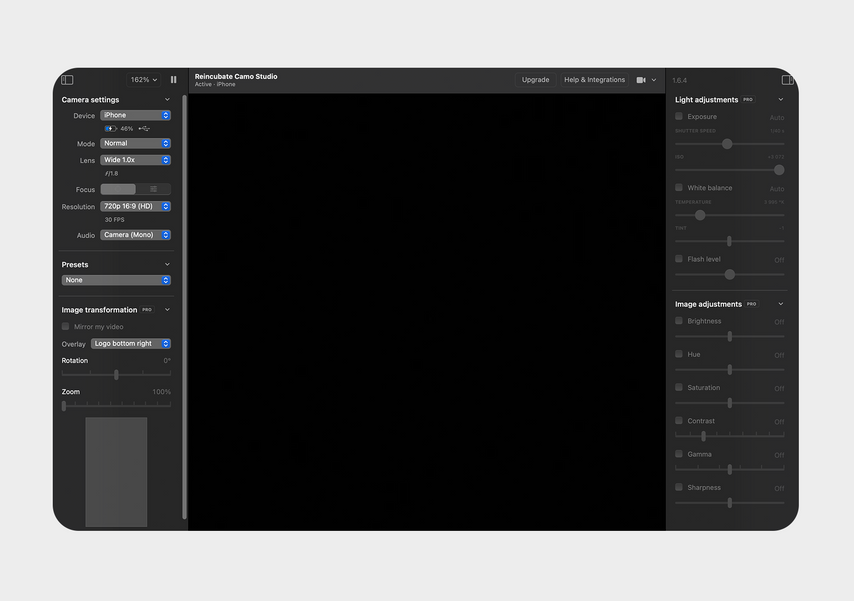 Интерфейс одинаков и на macOS, и на Windows. Все надписи на английском языке, но разобраться несложно