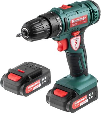 Характеристики Дрель-шуруповерт Hammer ACD12BS, 2Ач, с двумя ...