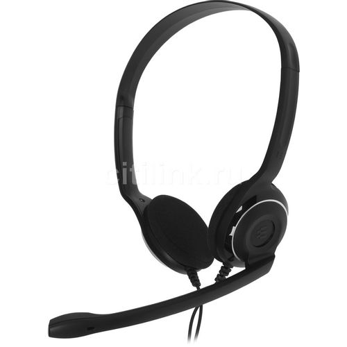 Гарнитура EPOS Sennheiser PC 8 USB, для контактных центров, накладные, проводные, черный [1000432]