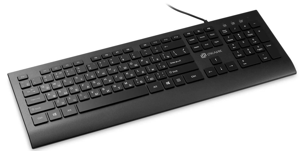 Клавиатура Oklick 155M, черный