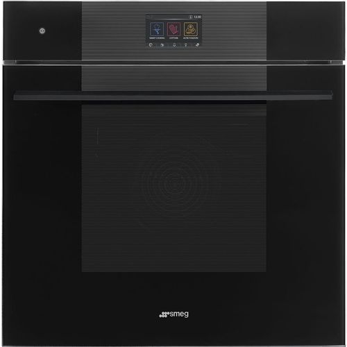 Духовой шкаф электрический SMEG Linea SO6104S4PB3, 68л, дверца с 3 стеклами, черное стекло