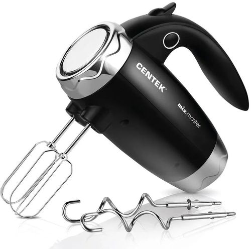 Миксер CENTEK CT-1115, ручной, черный и хром