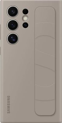 Чехол (клип-кейс) Samsung Standing Grip Case S24 Ultra, для Samsung Galaxy S24 Ultra, серо-коричневый [ef-gs928cuegru]