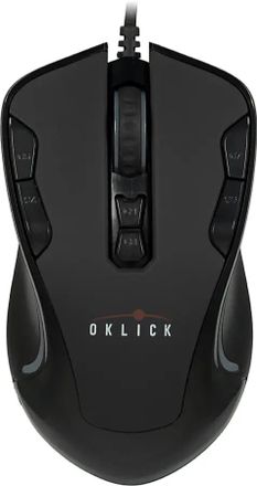 Мышь проводная Oklick 705G, игровая, оптическая, USB, 3000dpi, черный [gm-721]