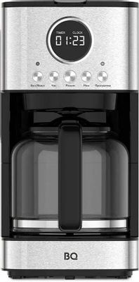 Кофеварка BQ CM1007,  капельная,  нержавеющая сталь  / черный [86198274]