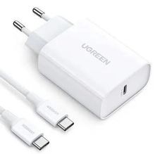 Изображение товара Сетевое зарядное устройство UGREEN CD127,  USB-C, 30Вт, 3A, белый [70161]