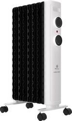 Масляный радиатор Royal Clima Laggio Nero ROR-LN7-1500M, с терморегулятором, 6 секций, 3 режима, белый