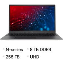 Изображение товара Ноутбук iRU Planio 15INP 15.6 IPS Intel N100 8ГБ SSD FreeDOS серый