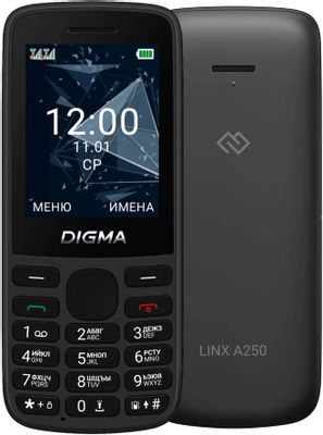 Сотовый телефон Digma Linx A250,  черный
