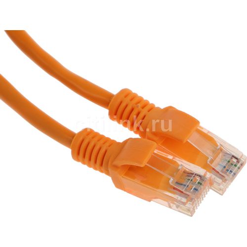 Патч-корд CABLEXPERT PP12-1.5M/O литой (molded), UTP, кат.5E, 1.5м, 4 пары, 26AWG, алюминий омедненный, многожильный, оранжевый