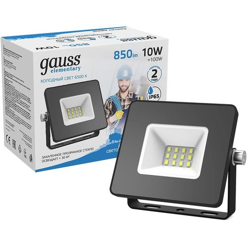 Прожектор уличный GAUSS 613100310, 10Вт