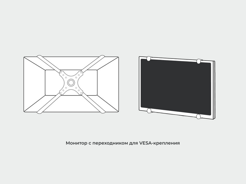 Максимальная регулировка экрана по высоте 130 моноблок