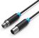 Изображение товара Кабель аудио VENTION XLR (m) -  XLR (f),  3м, черный [bbfbi]