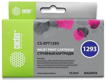 Картридж Cactus CS-EPT1293, T1293, пурпурный / CS-EPT1293