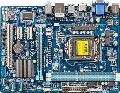Характеристики Материнская плата GIGABYTE GA-B75M-HD3, LGA 1155, Intel ...